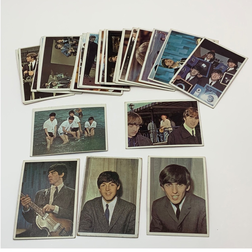 Lot of 26 Vintage 1964 Topps Beatles Color Series Trading Cards - Incl #2 Paul
